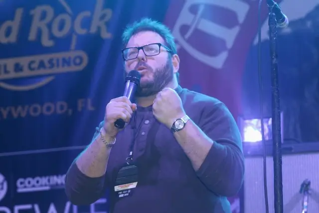 Ozersky at the Seminole Hard Rock Hotel &amp; Casino's Meatopia earlier this year, which he curated
